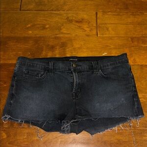 J Brand Charcoal Denim Cutoff Shorts